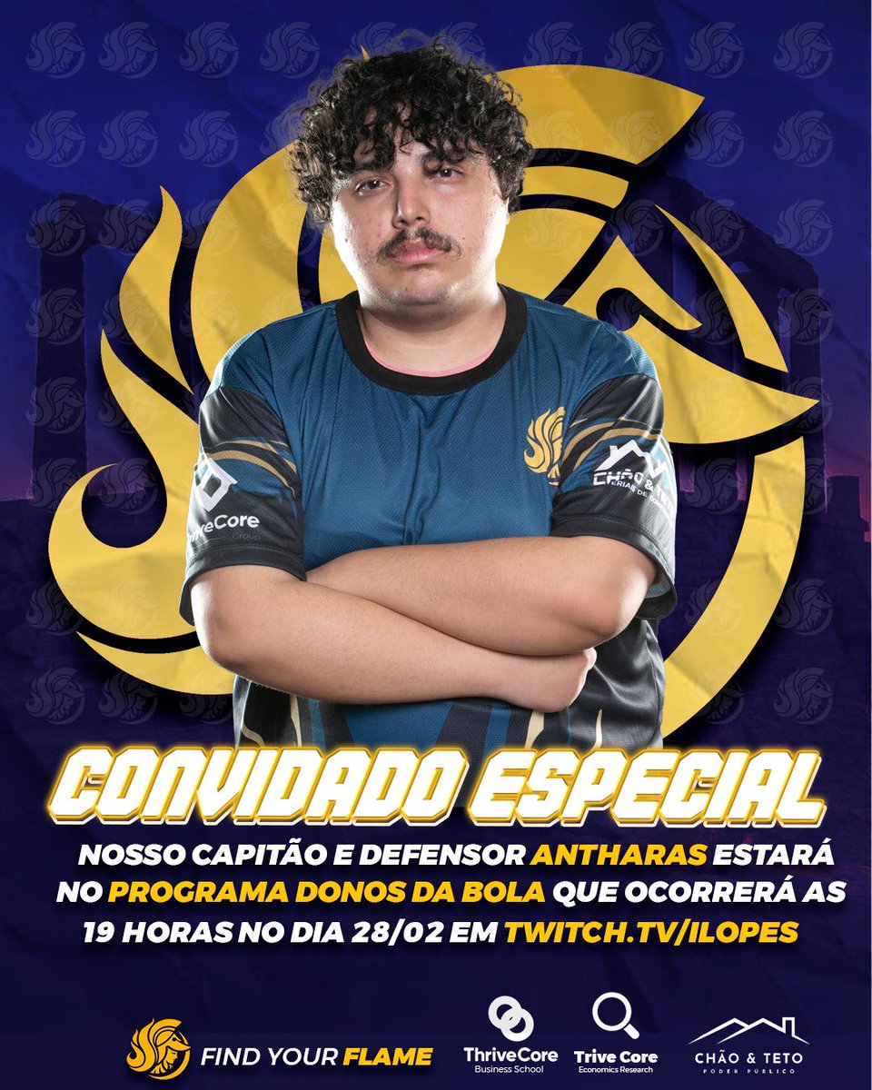 🌟 Notícia Imperdível! 🌟

Hoje, às 19h, nosso incrível defender, <a href="/Antharas_/">Antharas</a> , será o convidado especial no programa <a href="/DonosDaPokebola/">Donos Da Pokebola</a> ! 🎙️✨

Não perca essa oportunidade de ver Antharas compartilhar suas experiências e estratégias de jogo com a comunidade de Pokémon UNITE! 🚀💪