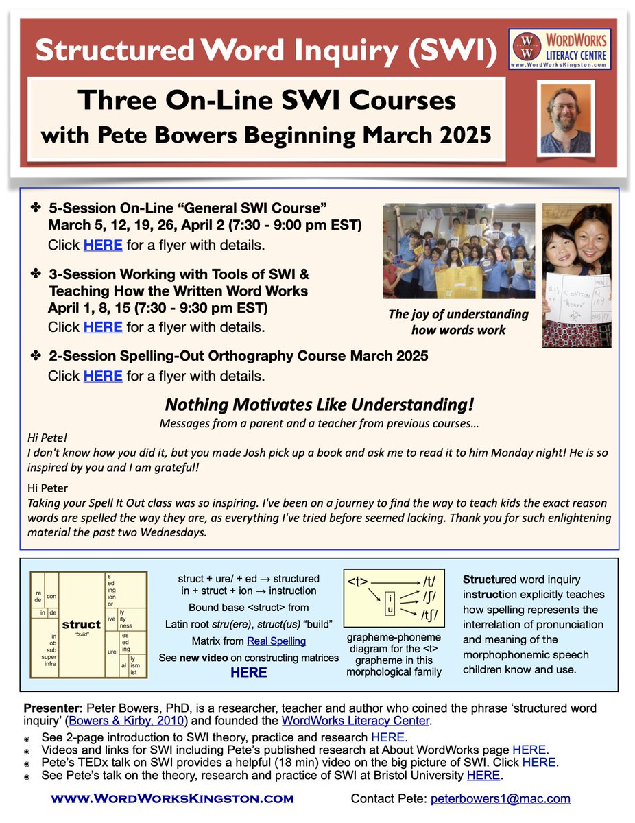 drive.google.com/file/d/1dkDA0j…
The link above is for a flyer with information on the three on-line SWI courses coming up soon! 

Check out the joy of understanding how the written word works.