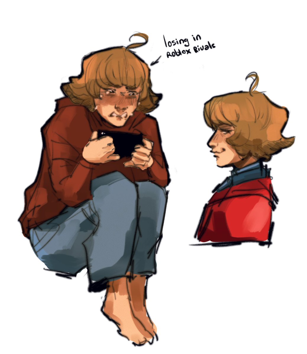 honeycakelion's tweet image. opened procreate and found this baby roach