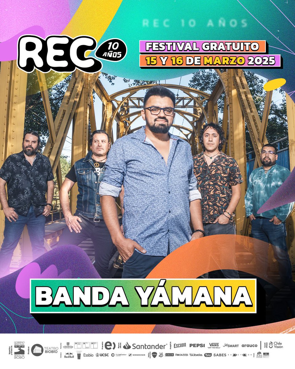 Festival REC (@rec_festival) on Twitter photo 🎶 Desde Los Ángeles, Chile, <a href="/BandaYamana/">Banda Yámana</a> llega a #REC2025 con su potente fusión de Folk-Rock, folclore latinoamericano y rock psicodélico. Con letras que invitan a la reflexión y a la conciencia social, su música es un llamado a conectar con la vida y los pueblos originarios. 🎶 Desde Los Ángeles, Chile, <a href="/BandaYamana/">Banda Yámana</a> llega a #REC2025 con su potente fusión de Folk-Rock, folclore latinoamericano y rock psicodélico. Con letras que invitan a la reflexión y a la conciencia social, su música es un llamado a conectar con la vida y los pueblos originarios.