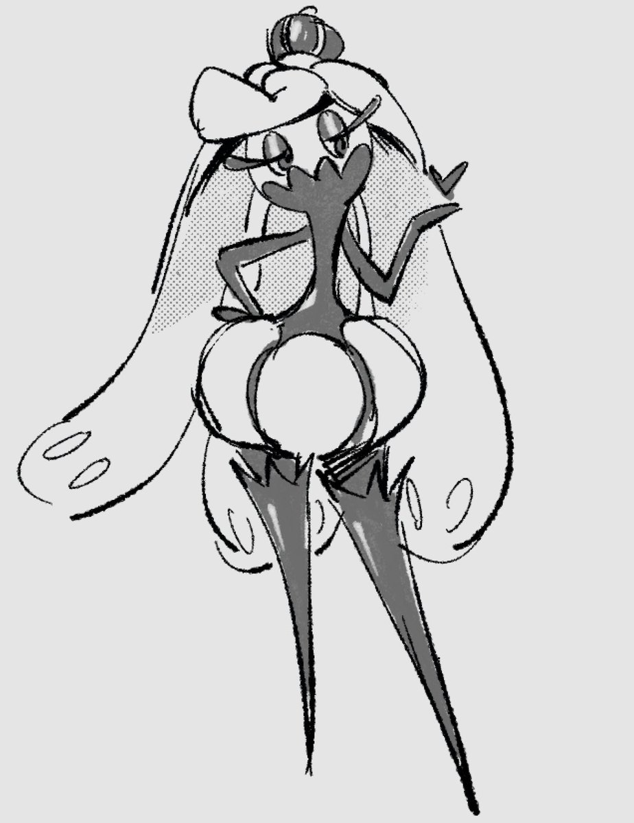 witchazard's tweet image. Tsareena sketch for #PokemonDay