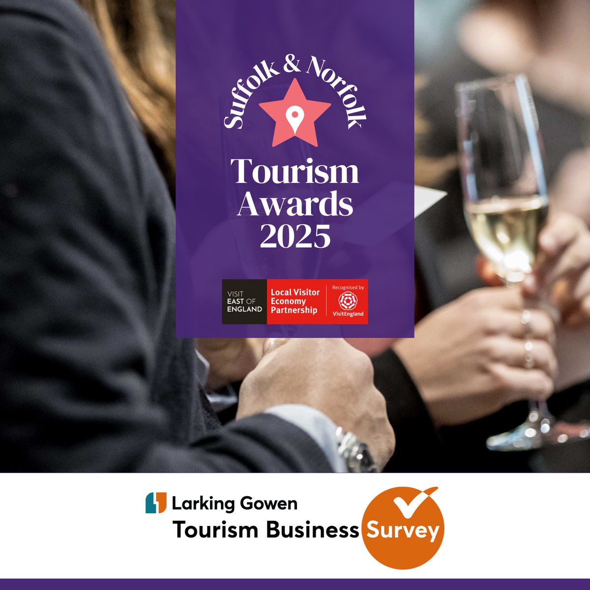 Visit East England Business (@vee_b2b) on Twitter photo We’re thrilled to have <a href="/LarkingGowen/">Larking Gowen</a> as our Reception Sponsor, kindly hosting the drinks reception at the Suffolk & Norfolk Tourism Awards 2025!
A night to celebrate tourism excellence across our region! 🥂🎉
#SNTA2025 #Tourism #Suffolk #Norfolk
🔗 visiteastofengland.com/tourism-awards… We’re thrilled to have <a href="/LarkingGowen/">Larking Gowen</a> as our Reception Sponsor, kindly hosting the drinks reception at the Suffolk & Norfolk Tourism Awards 2025!
A night to celebrate tourism excellence across our region! 🥂🎉
#SNTA2025 #Tourism #Suffolk #Norfolk
🔗 visiteastofengland.com/tourism-awards…