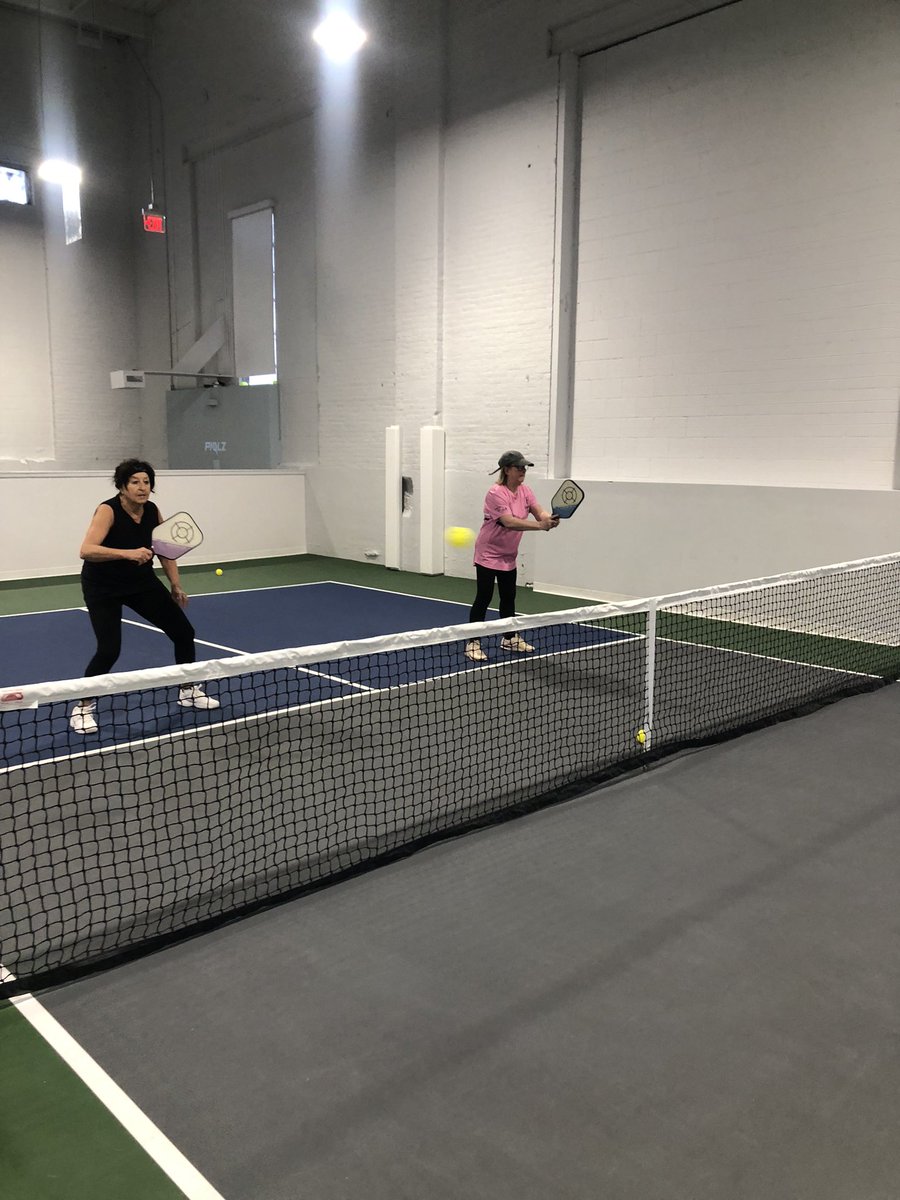 When to BLOCK, PUNCH &amp;/or VOLLEY was a big focus at today’s Senior Skills Clinic.  <a href="/USAPickleball/">USA Pickleball</a>