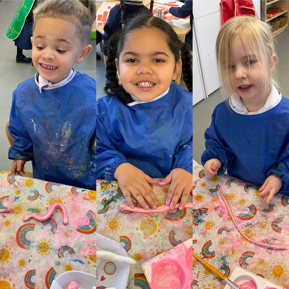 This half term in nursery we are learning about mini beasts.
We have started with a great story ‘Superworm’