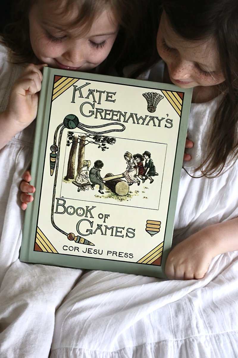 corjesupress's tweet image. In an era of screens and digital distractions, Kate Greenaway’s Book of Games revives the lost world of real childhood play—outdoor games, physical activity, and face-to-face interaction. A beautifully restored classic, now available from Cor Jesu Press.
corjesupress.com/products/the-b…
