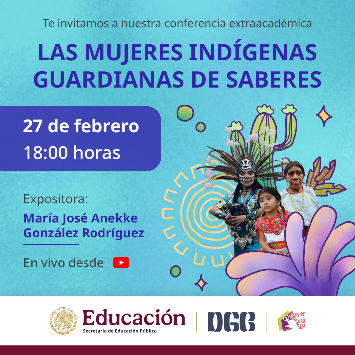 Acompáñanos a conocer y reconocer el invaluable rol de las mujeres indígenas en la preservación de nuestros conocimientos ancestrales y la defensa de la vida. 
¡No faltes a esta cita de reflexión, aprendizaje y empoderamiento! 👩🏵️

🔗 youtube.com/live/PLhH5981E…
