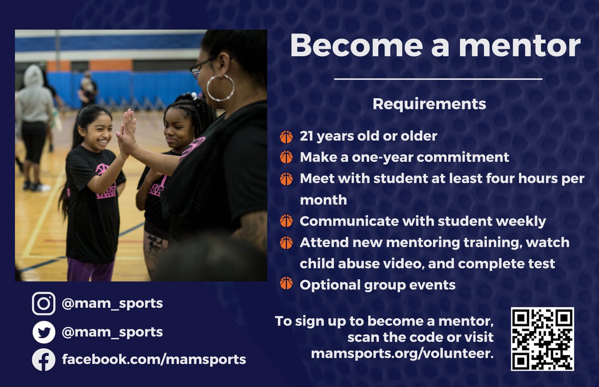 MattAdcock10's tweet image. 1 in 3 young people grow up without a mentor. You can help change that. #MAMAmbassador @901Fund @MAM_Sports
Just 2 hours a month can make a lasting impact in Memphis. Sign up today: bit.ly/3SkM57K 🧡