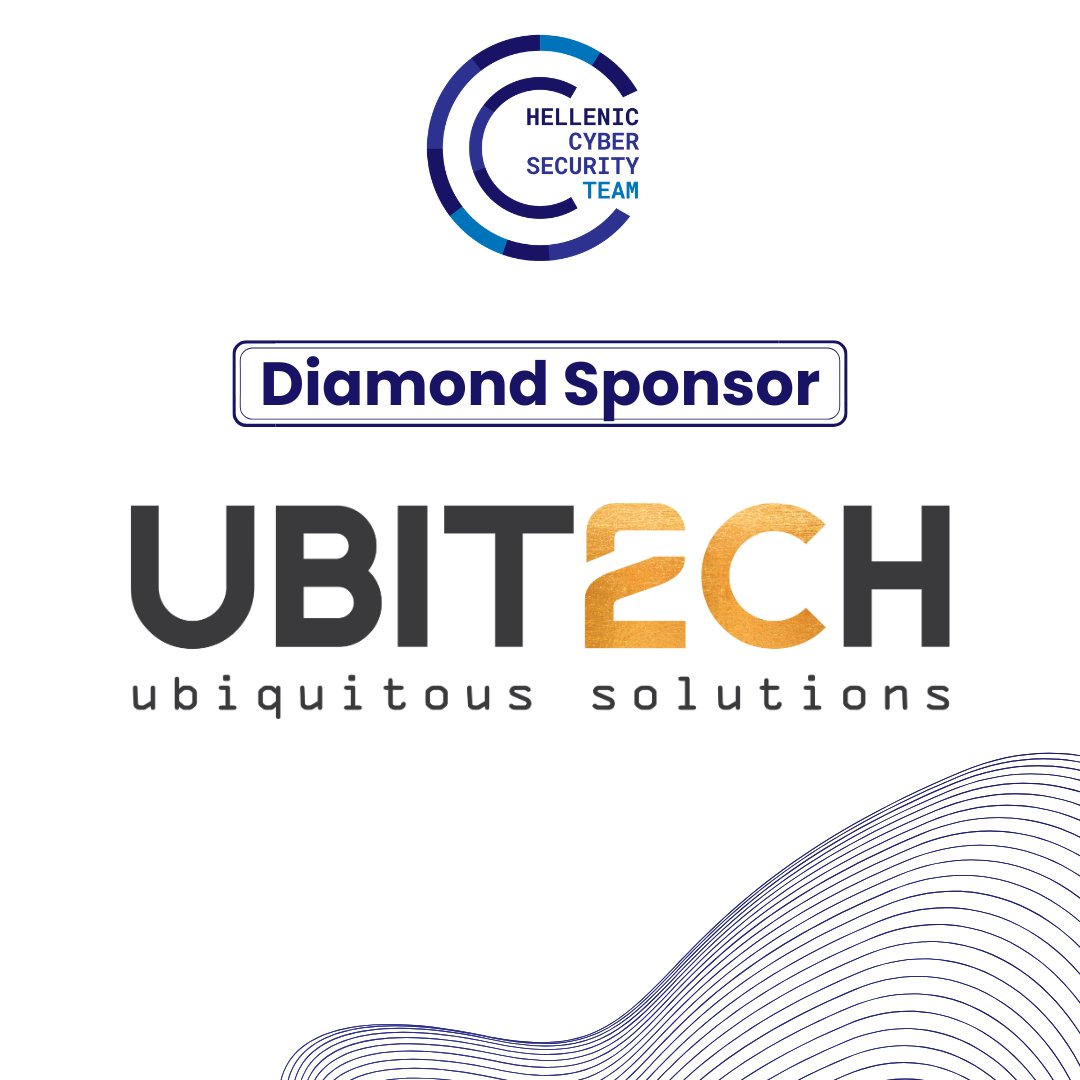 Η <a href="/UBITECH_GR/">UBITECH</a> υποστηρίζει και φέτος ως Diamond Sponsor την Ελληνική συμμετοχή στον Ευρωπαϊκό Διαγωνισμό Κυβερνοασφάλειας 2025.

Ευχαριστούμε θερμά!

#ECSC2025 #hellenicteam #Sponsorship #ubitech #supporter
