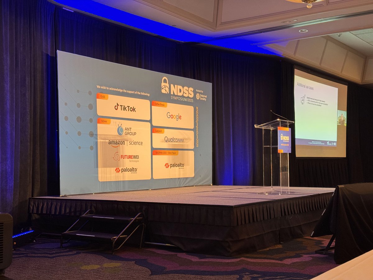 TikTok for Developers (@tiktokfordevs) on Twitter photo Day 3 at <a href="/NDSSSymposium/">NDSS Symposium</a> 🔐✨ The conversations keep getting better, and we're excited to dive into another packed day of security and privacy discussions.
Stop by the <a href="/TikTokPrivacyGo/">TikTok Privacy Innovation</a> booth to chat with our team and learn about our latest research.
See you there! 👋
#NDSS2025 Day 3 at <a href="/NDSSSymposium/">NDSS Symposium</a> 🔐✨ The conversations keep getting better, and we're excited to dive into another packed day of security and privacy discussions.
Stop by the <a href="/TikTokPrivacyGo/">TikTok Privacy Innovation</a> booth to chat with our team and learn about our latest research.
See you there! 👋
#NDSS2025