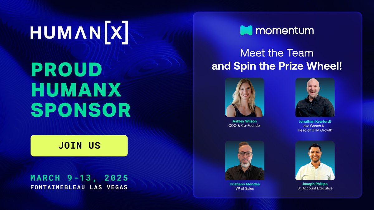 🎉 We’re headed to HumanX! 🎉

Join us at the most important AI conference of the year, March 9-13 📆

🔹 Meet our team: Ashley Wilson, Jonathan M Kvarfordt, MBA, Cris Mendes, and Joseph Phillips