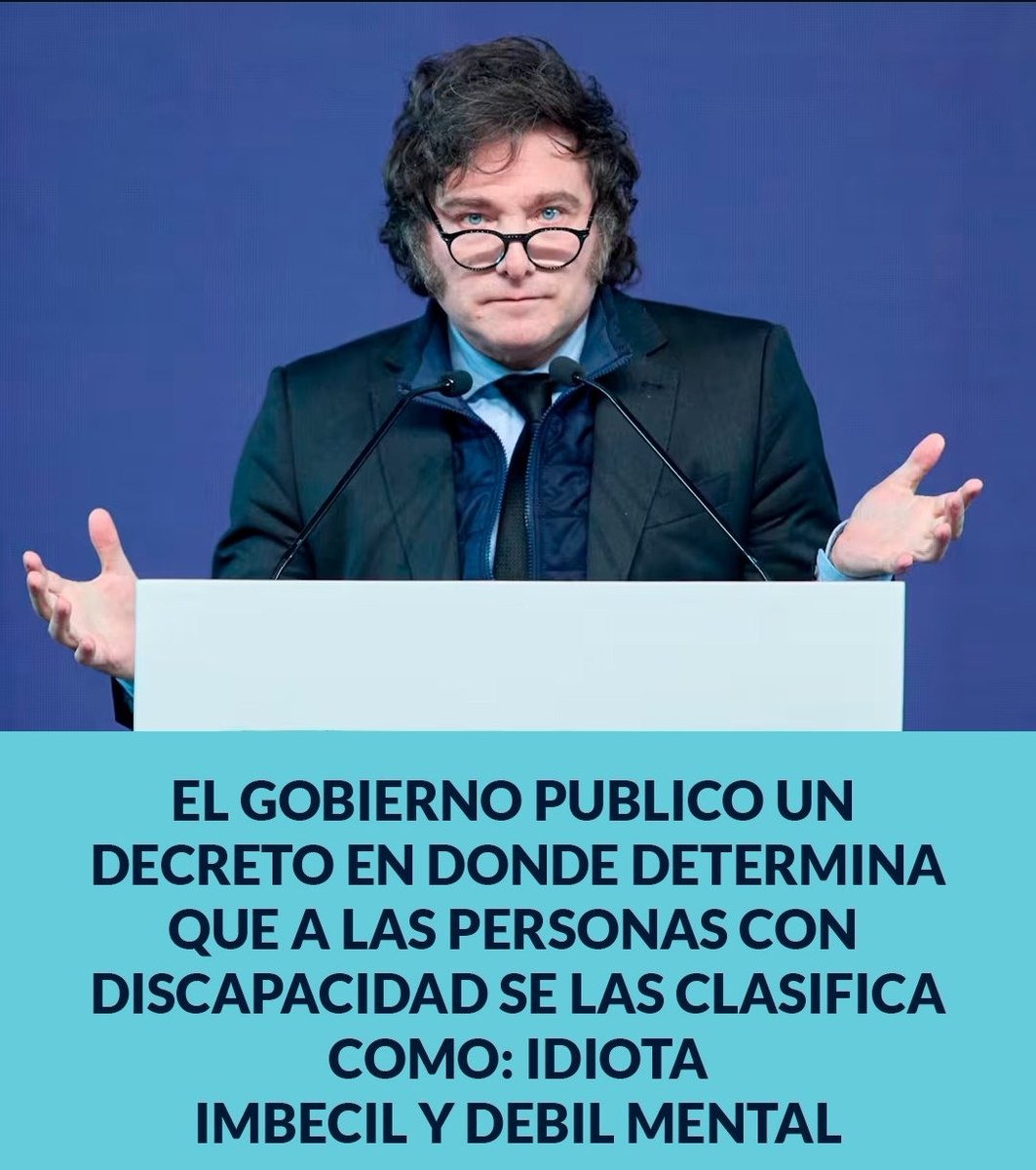 Mis hijos gemelos nacieron de 5 meses y 27 días de gestación, son autistas, discapacidad motriz en piernas, atraso madurativo, intolerancia a la lactosa, 7 operaciones Benicio y 4 Lautaro, Ellos son DISCAPACITADOS, el IDIOTA, IMBÉCIL Y DEBIL MENTAL SOS VOS <a href="/JMilei/">Javier Milei</a> #MileiInputado