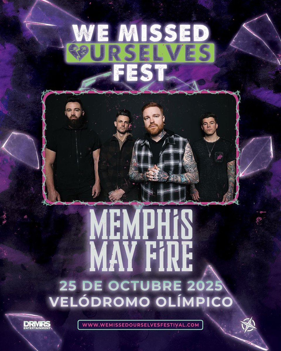 HeavyNews_'s tweet photo. ¡Así luce el cartel del #WMOF después de su 2do anuncio! 🤯
@SWStheband, @SensesFail y @MemphisMayFire se suman al lineup de la edición 2025 a celebrarse el 25 de octubre en el Velódromo Olímpico de #CDMX. 🖤💀
¿Qué otras bandas les gustaría ver en el cartel? 🤔 https://t.co/9GwiJ6FUJE