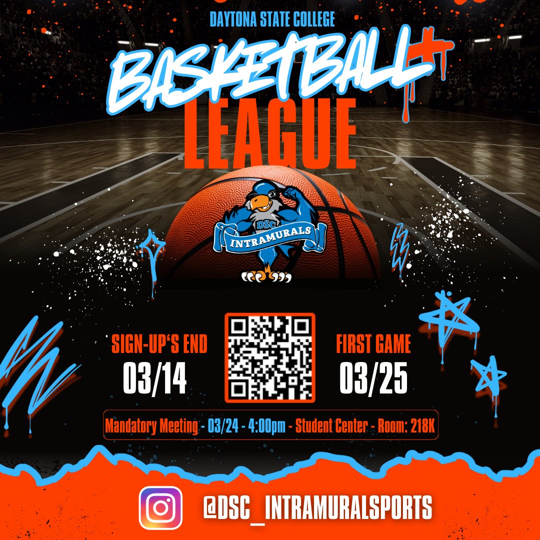 DSC_StudentLife's tweet photo. Sign-Up today for our Intramural Basketball League! https://t.co/F01zFEYAIy