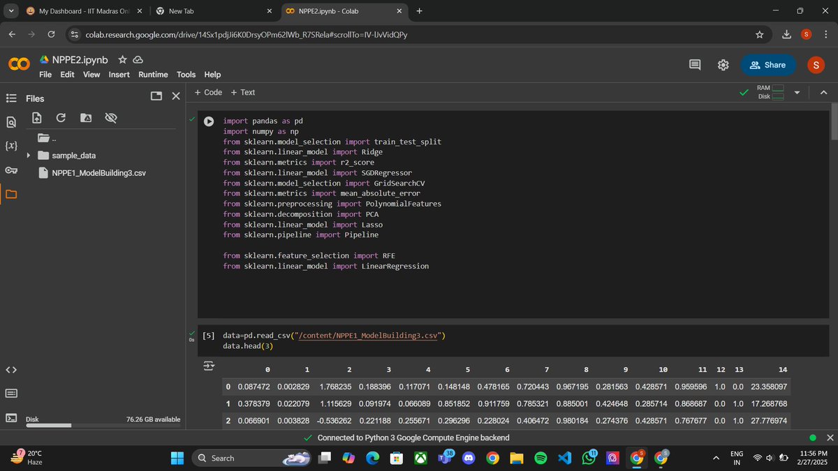 ds_sonalikumari's tweet image. Day 81 of my learning journey
Today, I explored ML code for Pipeline and Polynomial Regression, understanding how to streamline workflows and handle complex models efficiently. 🚀🔢
#MachineLearning #Pipeline #PolynomialRegression