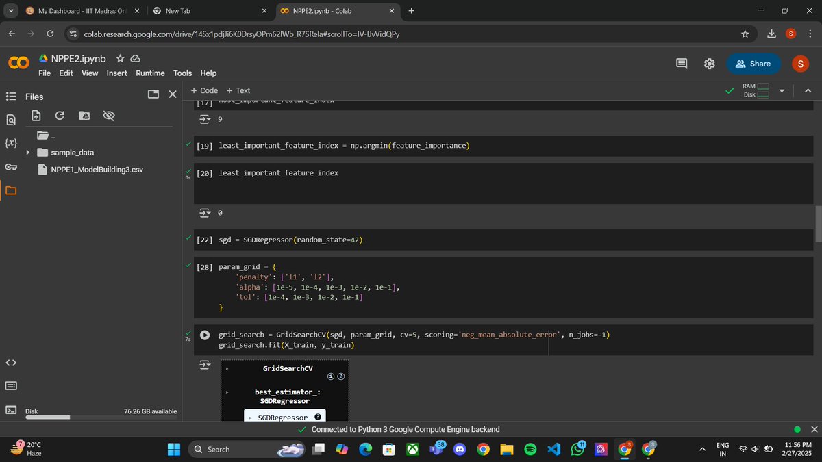 ds_sonalikumari's tweet image. Day 81 of my learning journey
Today, I explored ML code for Pipeline and Polynomial Regression, understanding how to streamline workflows and handle complex models efficiently. 🚀🔢
#MachineLearning #Pipeline #PolynomialRegression