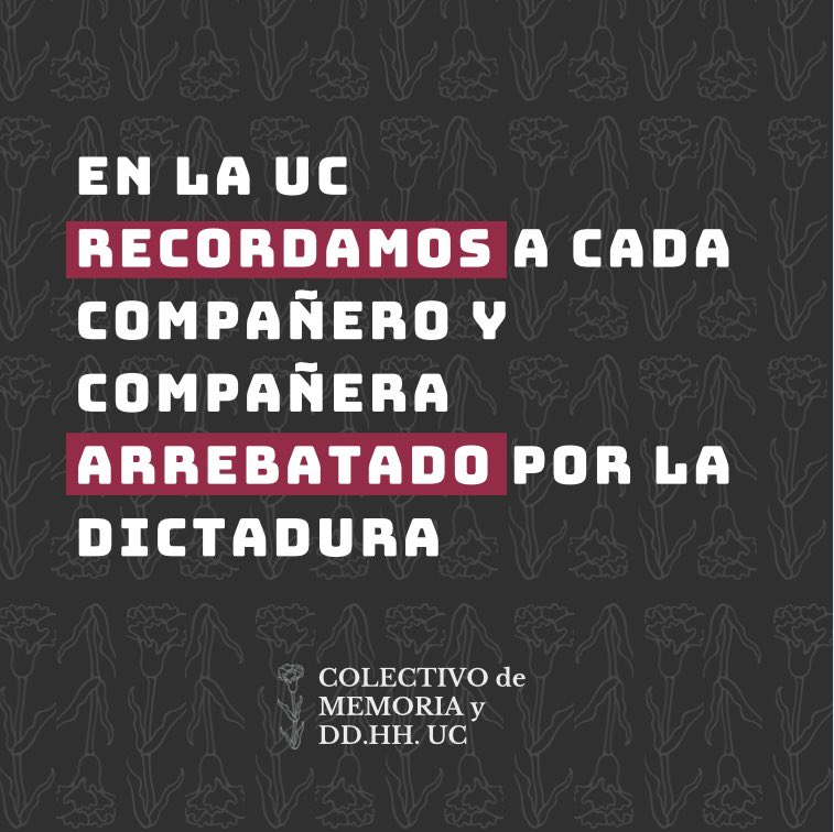 Colectivo Memoria y DD. HH. UC tweet media