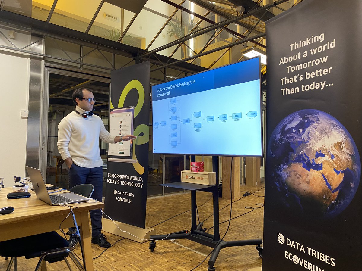 Ritter_Alex's tweet image. 🔥 Live on stage! Michaël Amin is Taming the Data Beast at #DataThursday! 🦾📊

But before the DWH, what really happens? Setting the framework is just as crucial as building the warehouse itself.

💡 Key takeaways coming soon! 🚀

#DWH #BI #ETL #DataEngineering #Analytics
