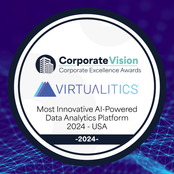 VirtualiticsAI's tweet image. We are honored to be named “Most Innovative AI-Powered Data Analytics Platform 2024 – USA” in the 2024 Corporate Excellence Awards by @Corp_Vision. 

This award reflects the dedication of our entire team, and is a fantastic start to what promises to be an exciting year!