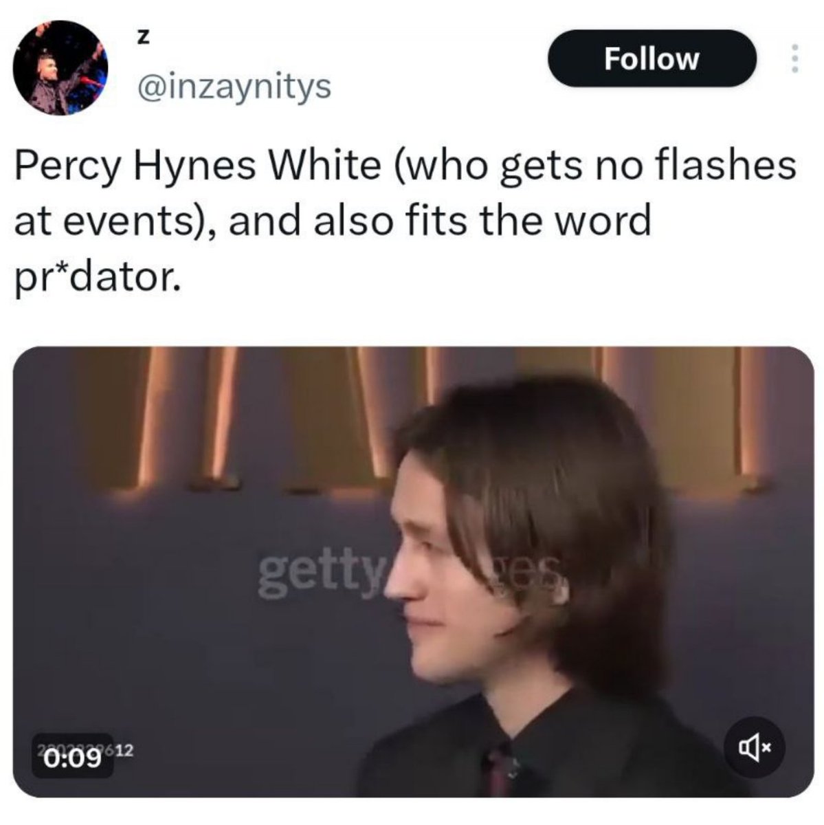 stopcancelcltre's tweet photo. Guys... If you check other videos from getty, you will see zero flashes at all on the event😆 This is how modern photography looks like😆 Don't be so ridiculous😆 Percy's fans got so many new photos and videos today https://t.co/cu1zoi5HH6