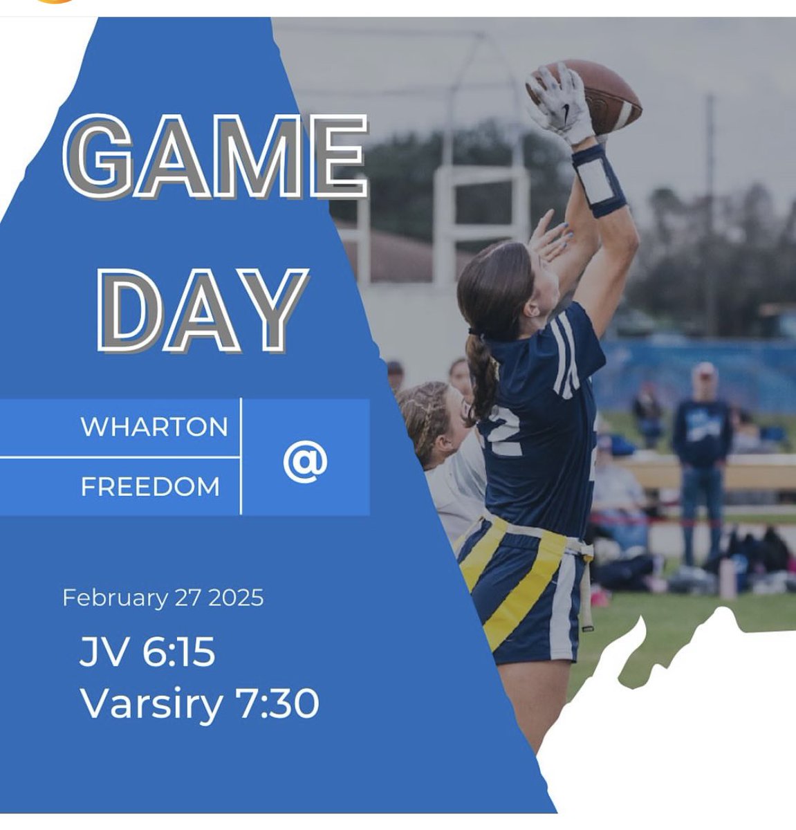 Rival Game Day!! See you at Freedom HS tonight…… 
6:15 JV 
7:30 VARSITY 
Let’s show that Wildcat Support!!