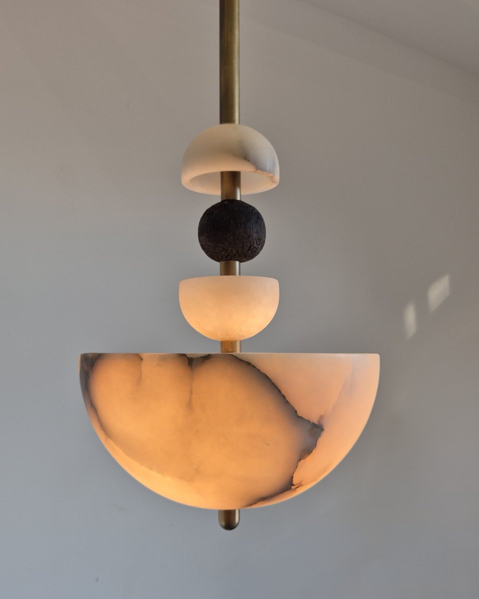 ImaginLighting's tweet photo. Beautiful Alabaster Pendant incorporating burnt timber! https://t.co/MVPBnhKynS