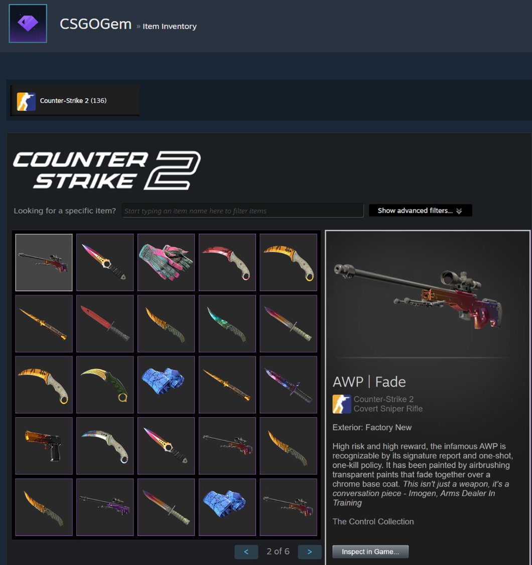🔥 3 Skins, 3 Different Winners! 🔥 

- 💜 and 🔁 this post
- Tag two friends in the replies
- Follow us <a href="/CSGOGemcom/">CSGOGem</a>
 
Make sure to use code "𝗳𝗿𝗲𝗲𝟬𝟭" for a free 1 coin
