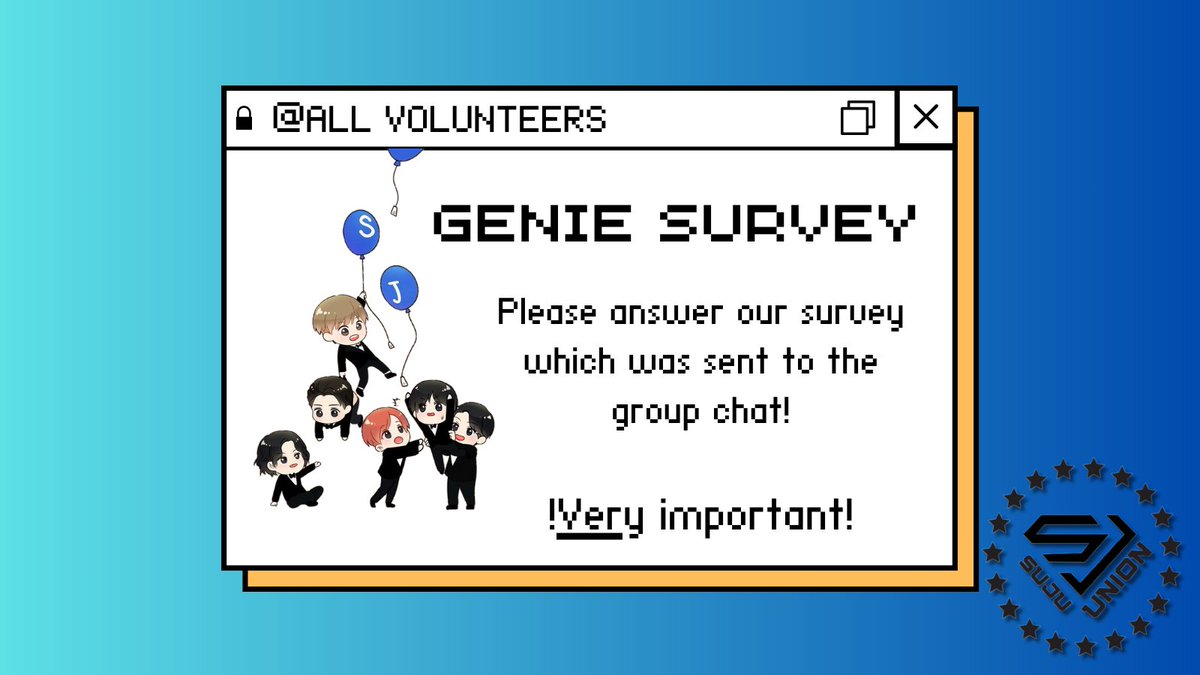 ⚠️Project Genie volunteers, attention! ⚠️
#SUPERJUNIOR #슈퍼주니어