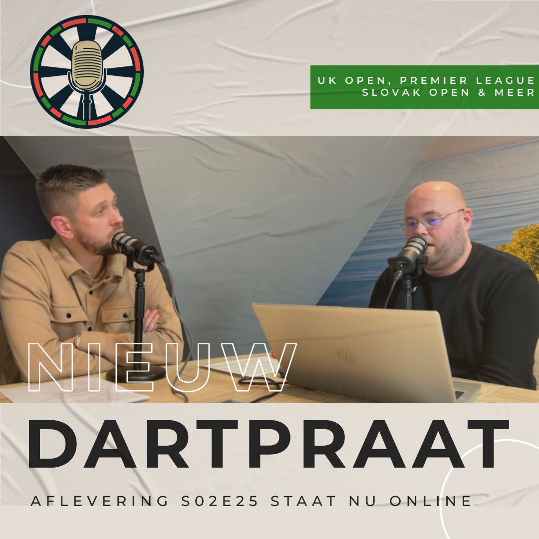 Dartpraat (@dartpraat) on Twitter photo ๐๏ธ ๐๐ฎ๐ฟ๐๐ฝ๐ฟ๐ฎ๐ฎ๐
๐ง Seizoen 2 | Aflevering 25
๐ฌ๐ง UK Open 2025
๐ค Tijd voor kijkersvragen
๐ฉ๐ช Duitse Andrew Gilding
๐ฏ Development Tour Trivia
๐งฎ Rekenen bij de <a href="/MSSdarts/">MODUS Super Series</a> 
๐ง ๐บ Dartpraat.nl ๐๏ธ ๐๐ฎ๐ฟ๐๐ฝ๐ฟ๐ฎ๐ฎ๐
๐ง Seizoen 2 | Aflevering 25
๐ฌ๐ง UK Open 2025
๐ค Tijd voor kijkersvragen
๐ฉ๐ช Duitse Andrew Gilding
๐ฏ Development Tour Trivia
๐งฎ Rekenen bij de <a href="/MSSdarts/">MODUS Super Series</a> 
๐ง ๐บ Dartpraat.nl