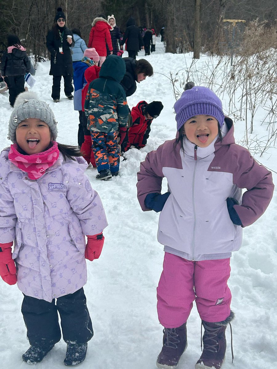 Brave and empathetic students participating in the “coldest walk of the year”.