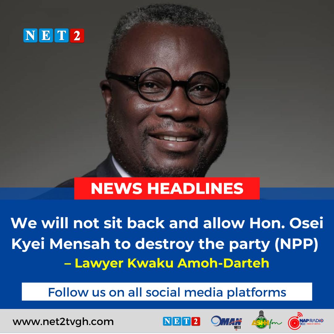 net2tvgh's tweet photo. We will not sit back and allow Hon. Osei Kyei Mensah to destroy the party – Lawyer Kwaku Amoh-Darteh
#NPPPolitics #SeNePein #Net2TV https://t.co/pk6xvmp9Z8