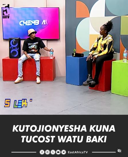 eastafricatv's tweet photo. Mchekeshaji #WatuBaki 'Mambiseh' ananyoosha maelezo sababu inayowafanya kutokuwa kama washekeshaji wa #ChekaTu.
#5SELEKT https://t.co/7QfCbBmInp