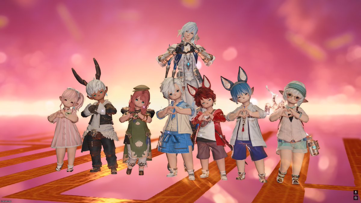 终于攻略绝境巴哈姆特！

#ララフェル 
#FF14                  
#おはララ 
#lalafell