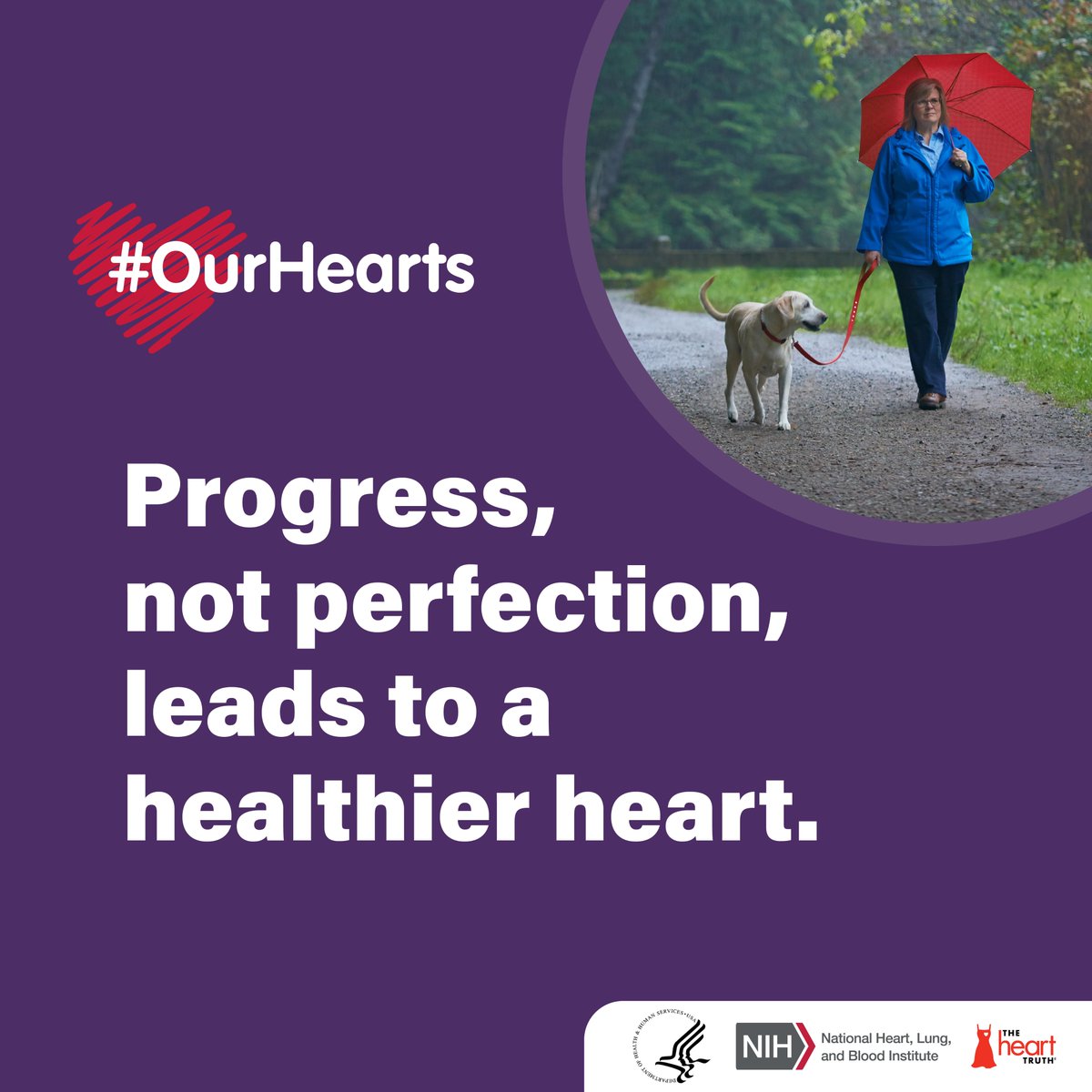 It’s #HeartHealthMonth — Progress, not perfection leads to a healthier heart. ❤️#HealthyLifestyle #
@nih_nhlbi @TheHeartTruth