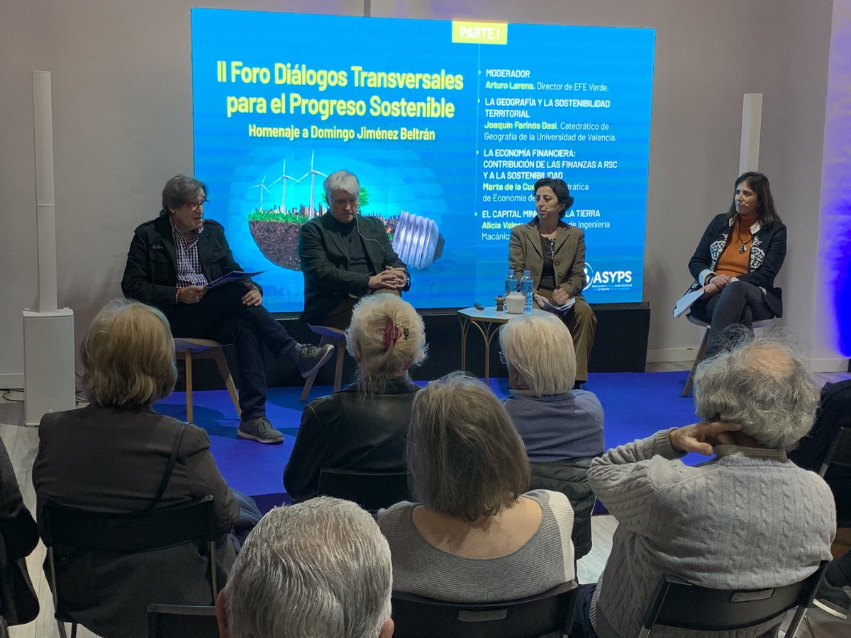 Arturo Larena Larena (@arturolarena) on Twitter photo Gracias <a href="/asyps/">paola sanchez</a>, a #JoaquínFarinós, #MartadelaCuesta y #AliciaValero con quienes he aprendido de planificación territorial, finanzas sostenibles y tierras raras en #homenaje a Domingo Jiménez Beltrán. Gracias <a href="/asyps/">paola sanchez</a>, a #JoaquínFarinós, #MartadelaCuesta y #AliciaValero con quienes he aprendido de planificación territorial, finanzas sostenibles y tierras raras en #homenaje a Domingo Jiménez Beltrán.