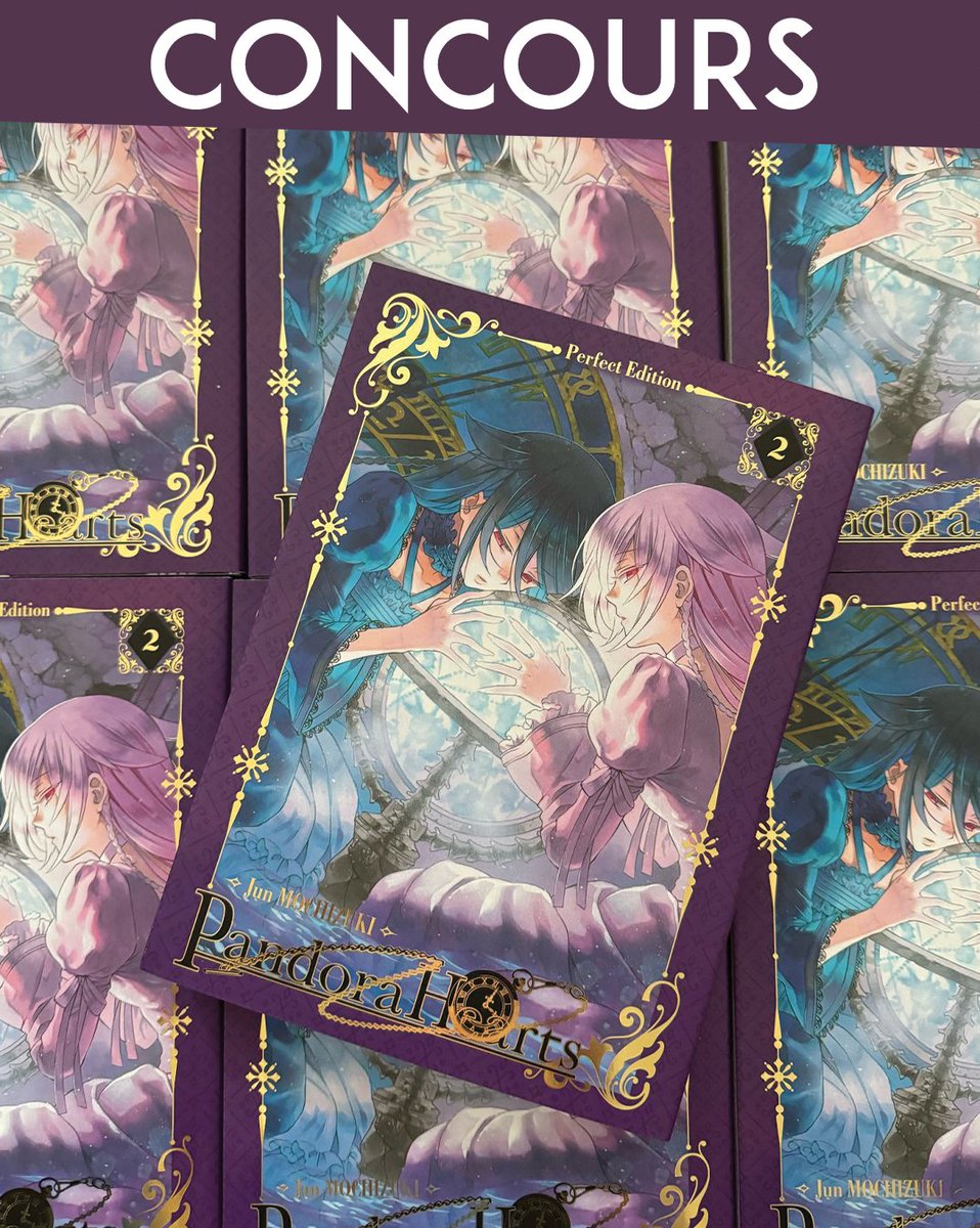 [ CONCOURS ] Fans de "PandoraHearts" ? On a pensé à vous !
On met en jeu 2 exemplaires du tome 2 de la nouvelle édition ✨

Pour participer :
RT + Follow <a href="/ki_oon_Editions/">Ki-oon éditions</a> 
Vous préférez la jaquette du tome 1 ou 2 ?

TAS le 6 mars