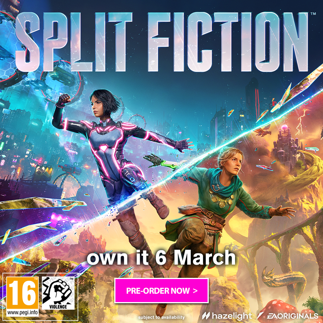 Sci-fi &amp; fantasy collide in Split Fiction, the new co-op adventure from the creators of It Takes Two! Trapped in their own stories, Mio &amp; Zoe must work together to escape. Play free with Friend’s Pass &amp; jump into the unexpected!

🔗ow.ly/2la650V7MWj