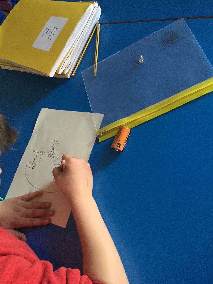 This afternoon we used 4 different components (cell, switch, wires and bulb) to create our own simple circuit! <a href="/WindsorCP/">Windsor CP</a>