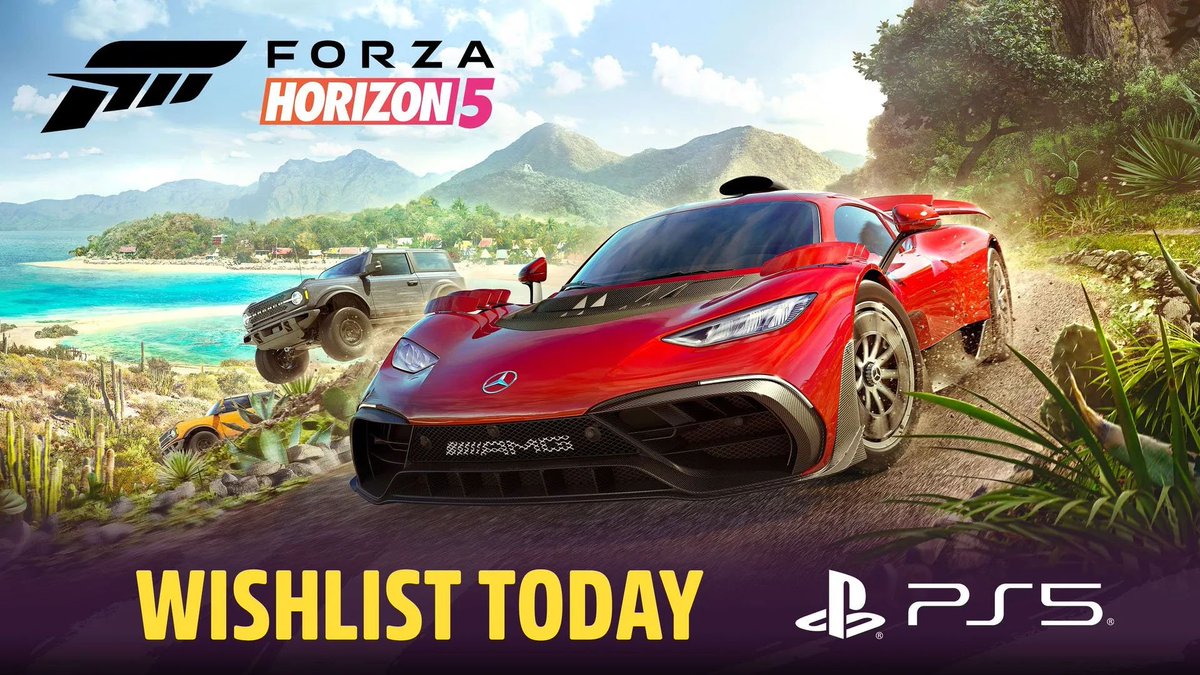 Forza Horizon 5 will be enhanced for PS5 Pro at launch

The PS5 Pro version includes increased visual fidelity in 60FPS mode and ray-traced car reflections to races and free roam in quality mode

forza.net/news/forza-hor…