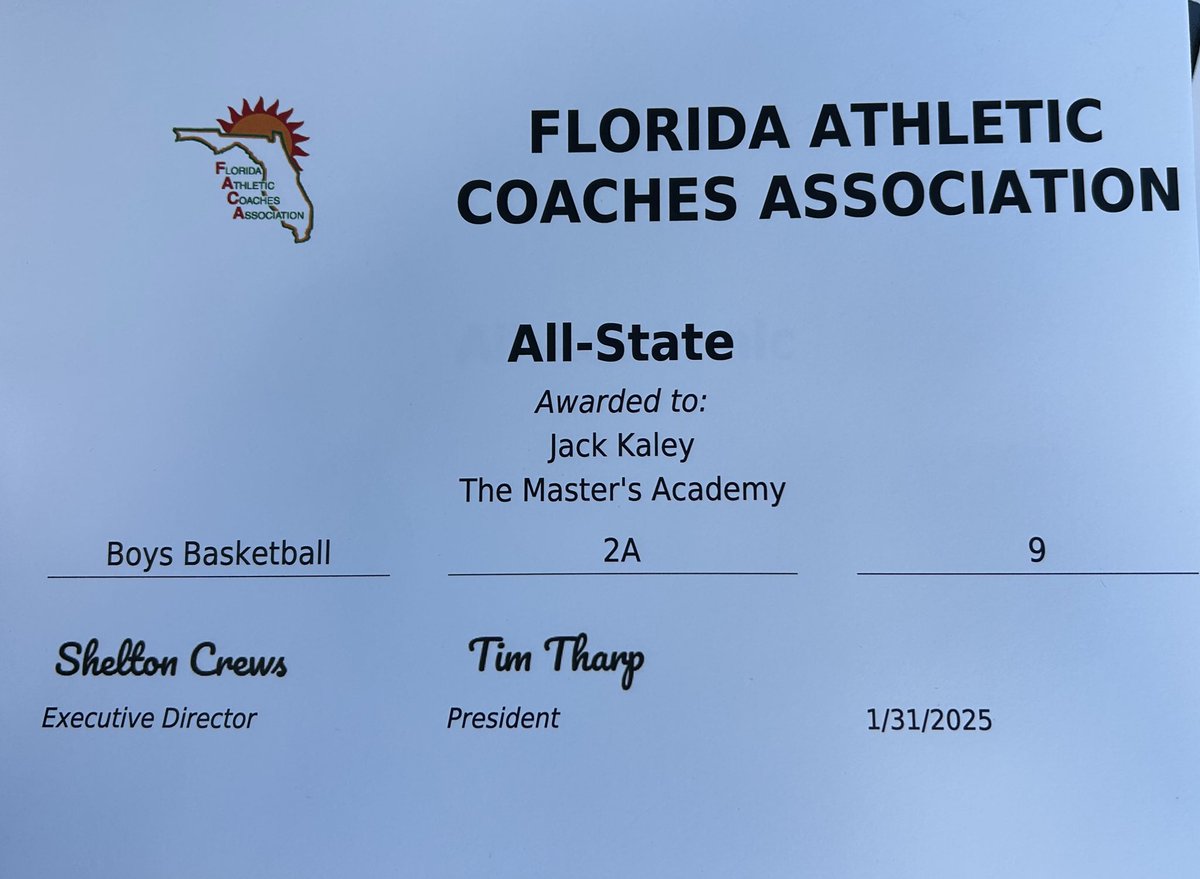Jack Kaley (@_jackkaley_) on Twitter photo Extremely blessed to be FACA All-State
<a href="/FloridaBayHawks/">Byron Batchelor</a> <a href="/Reggie_Kohn/">CoachKohn</a> <a href="/EthanPiechota/">Ethan Piechota</a> <a href="/bighitslive/">BIGHITSLIVE</a> <a href="/JUCOadvocate/">JUCOadvocate - Brandon Goble</a> <a href="/PRO16League/">PRO16/NXTPRO League</a> Extremely blessed to be FACA All-State
<a href="/FloridaBayHawks/">Byron Batchelor</a> <a href="/Reggie_Kohn/">CoachKohn</a> <a href="/EthanPiechota/">Ethan Piechota</a> <a href="/bighitslive/">BIGHITSLIVE</a> <a href="/JUCOadvocate/">JUCOadvocate - Brandon Goble</a> <a href="/PRO16League/">PRO16/NXTPRO League</a>