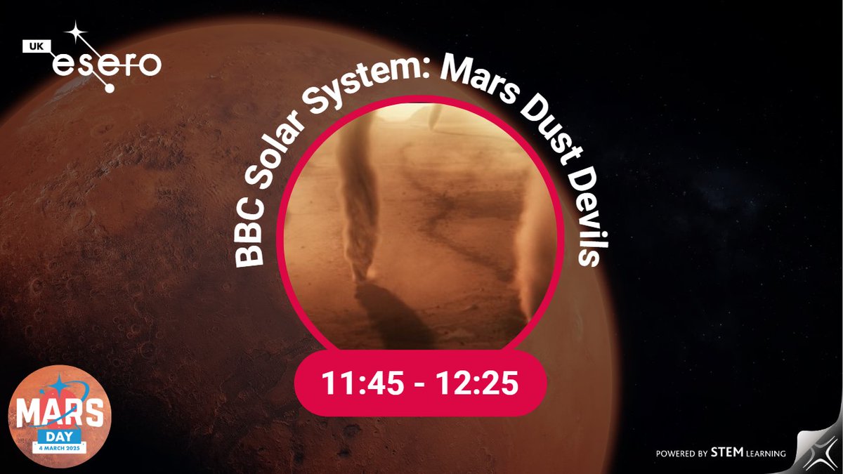 Go Behind-the-scenes with the BBC Science team that made the hit series ‘Solar System’ with Professor Brian Cox as they reveal the enthralling story of the Martian dust devils 🌪️  🔴 

bit.ly/4hXje4O

#MarsDay2025