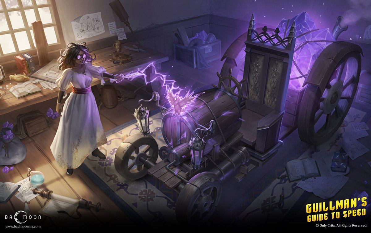 Guillsman's Guide to Speed - #Interior Illustrations 1 artstation.com/artwork/lG9D6a 

Art by: Bad Moon Art Studio <a href="/badmoonart/">BAD MOON ART STUDIO</a> 
Art Directors: Kit Ho, Johnathan 
Artists: Yen Hwa, Phantom

badmoonart.com
artstation.com/badmoonartstud…

#BadMoonArtStudio #illustration #dnd