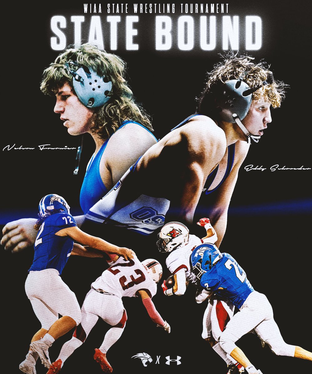 Good luck to our guys Nelson Fournier and Eddy Schroeder as they compete in the WIAA State Wrestling tournament starting today