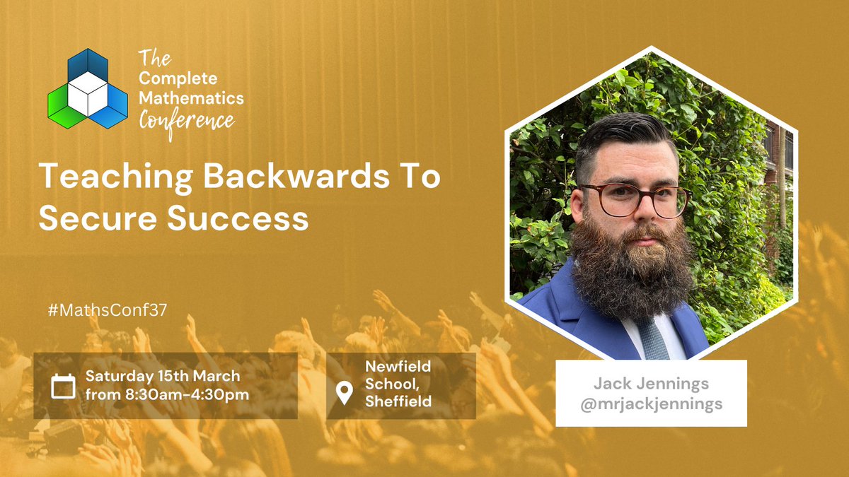 Complete Maths (@lasalleed) on Twitter photo ✨ Time for another brilliant #MathsConf37 session!
đź”™ Teaching Backwards to Secure Success âś…
This one will be run by <a href="/mrjackjennings/">Jack Jennings</a>
👉 Learn more about this workshop and book your ticket here:
completemaths.com/community/math… ✨ Time for another brilliant #MathsConf37 session!
đź”™ Teaching Backwards to Secure Success âś…
This one will be run by <a href="/mrjackjennings/">Jack Jennings</a>
👉 Learn more about this workshop and book your ticket here:
completemaths.com/community/math…