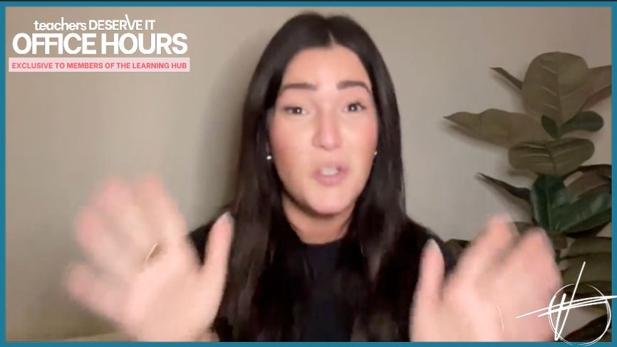 Curious about what happens during our Office Hours? 
Check out this sneak peek from our latest session, where we tackled 5 of YOUR top questions!

[LISTEN HERE: buff.ly/3WxleZ1 ]

#TeachersDeserveIt #PDforTeachers #EducatorSupport #TeacherLife #ProfessionalDevelopment