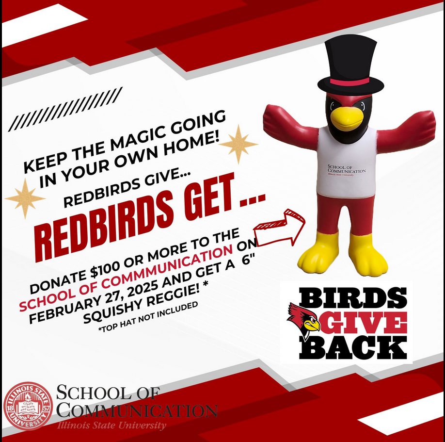ISU Forensics (@isuforensics) on Twitter photo Donations toward Forensics support the School of Communication and count toward your squishy! Get yours today!
birdsgiveback.illinoisstate.edu/campaigns/fore…
<a href="/IllinoisStateU/">Illinois State</a> #birdsgiveback Donations toward Forensics support the School of Communication and count toward your squishy! Get yours today!
birdsgiveback.illinoisstate.edu/campaigns/fore…
<a href="/IllinoisStateU/">Illinois State</a> #birdsgiveback