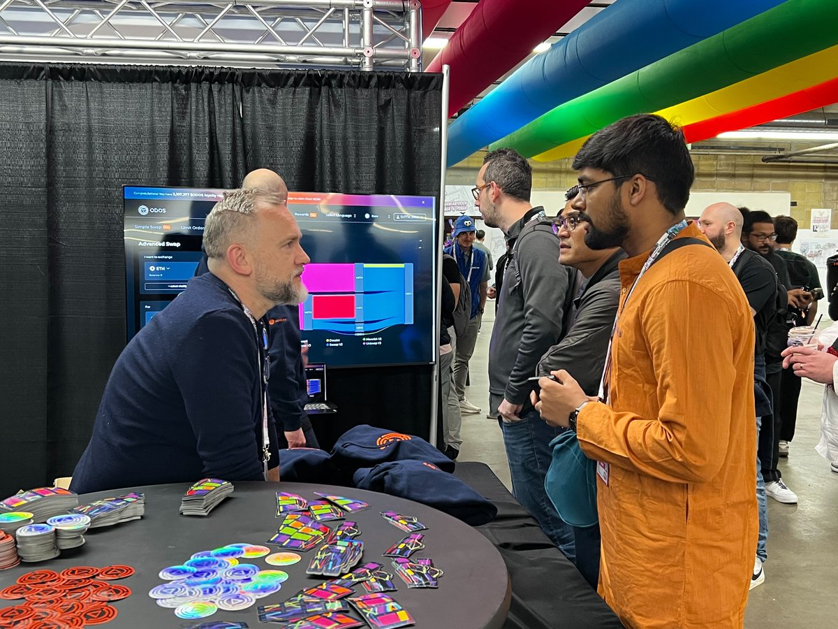 odosprotocol's tweet photo. Merch looking fresh!

Come get yours at booth 106!

#ETHDenver2025 https://t.co/k0Dsfa6lkG