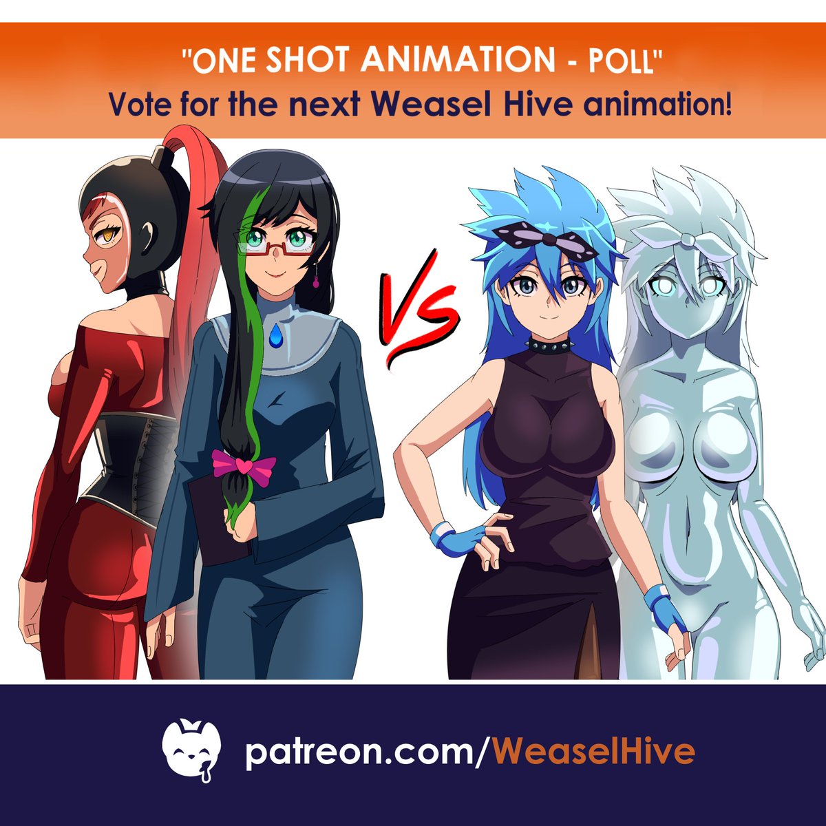 ▶Vote for the next Animation‼

🔷Kristen, a teacher with a secret side 𝙤𝙧 Bea, an adventurer that found a metal orb

⚡️Become a paid member (𝑷𝒂𝒕𝒓𝒆𝒐𝒏) to vote and access to exclusive content.