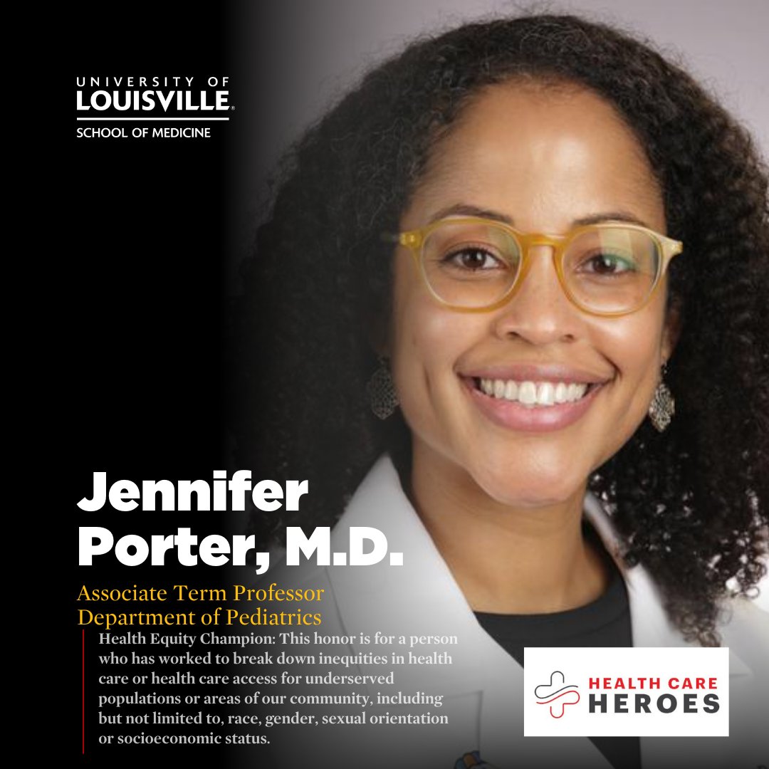 Join us in celebrating Jennifer Porter, M.D., associate term professor in @uoflpeds, for being recognized as one of LBF's 2025 Health Care Heroes! We are proud of Dr. Porter for being recognized as a Health Equity Champion.

Read more about Dr. Porter: ow.ly/5MRU50V7SE6