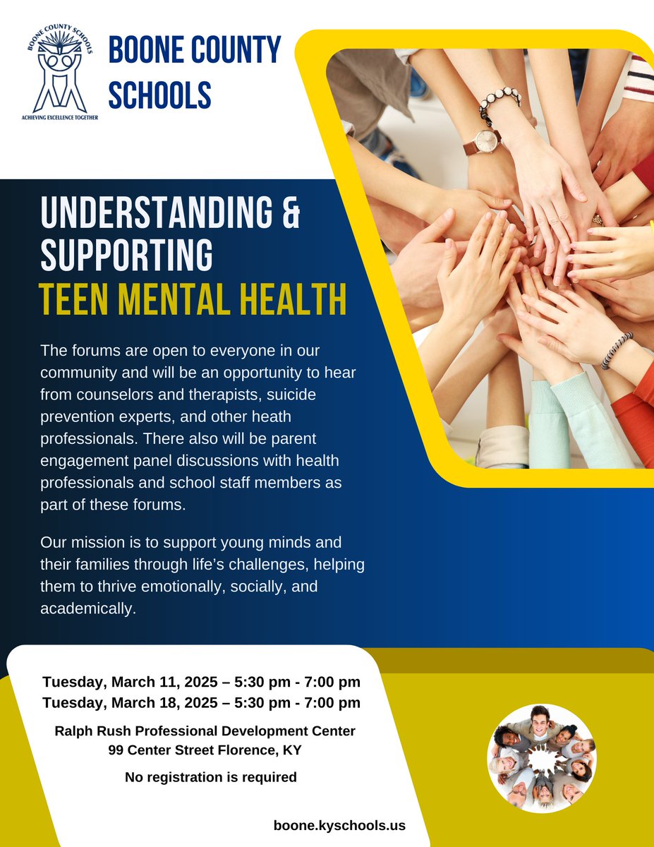Boone County Schools (@boone_county) on Twitter photo The forums are open to everyone in our community and will be an opportunity to hear from counselors and therapists, suicide prevention experts, and other heath professionals. <a href="/BCS_Super/">Dr. Jeff Hauswald</a> <a href="/McArtorEric/">Eric McArtor</a> <a href="/JimDetwiler1/">Dr. Jim Detwiler</a> <a href="/BestKimble/">kimble best</a> <a href="/bcsddrysdale/">Tara Drysdale</a> <a href="/BooneCountyKy/">Boone County</a> <a href="/CityofFlorence/">City of Florence, KY</a> The forums are open to everyone in our community and will be an opportunity to hear from counselors and therapists, suicide prevention experts, and other heath professionals. <a href="/BCS_Super/">Dr. Jeff Hauswald</a> <a href="/McArtorEric/">Eric McArtor</a> <a href="/JimDetwiler1/">Dr. Jim Detwiler</a> <a href="/BestKimble/">kimble best</a> <a href="/bcsddrysdale/">Tara Drysdale</a> <a href="/BooneCountyKy/">Boone County</a> <a href="/CityofFlorence/">City of Florence, KY</a>