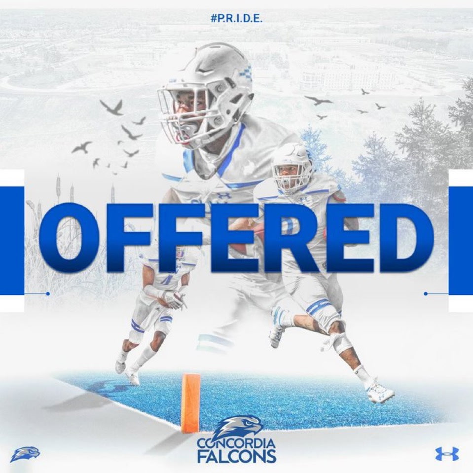 After speaking to <a href="/coachcwhite/">Curran White</a>  I have been officially offered <a href="/CUWFB/">CUW Falcon Football</a>  <a href="/CoachAro44/">Mike Arogbonlo</a> <a href="/CoachDavis65/">Coach Davis</a> <a href="/Coach_Vela_/">Coach Vela</a>  <a href="/MCRamFootball/">MAYDE CREEK RAMS</a>